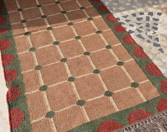 Tapis de course Kilim - Chemin d'escalier Kilim fait main en laine de jute