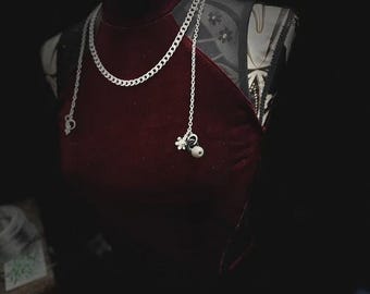 Ohrstöpsel Halskette Aufsatz - Ohrstecker Halter Schmuck Kette - verhindern Ohrstecker Verlust
