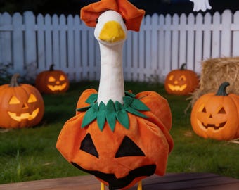 Tenue d'oie citrouille d'Halloween | Déguisement d'oie des gazons de 23 pouces, décoration fantasmagorique de citrouilles d'Halloween, oeuvre d'art saisonnière dans la cour