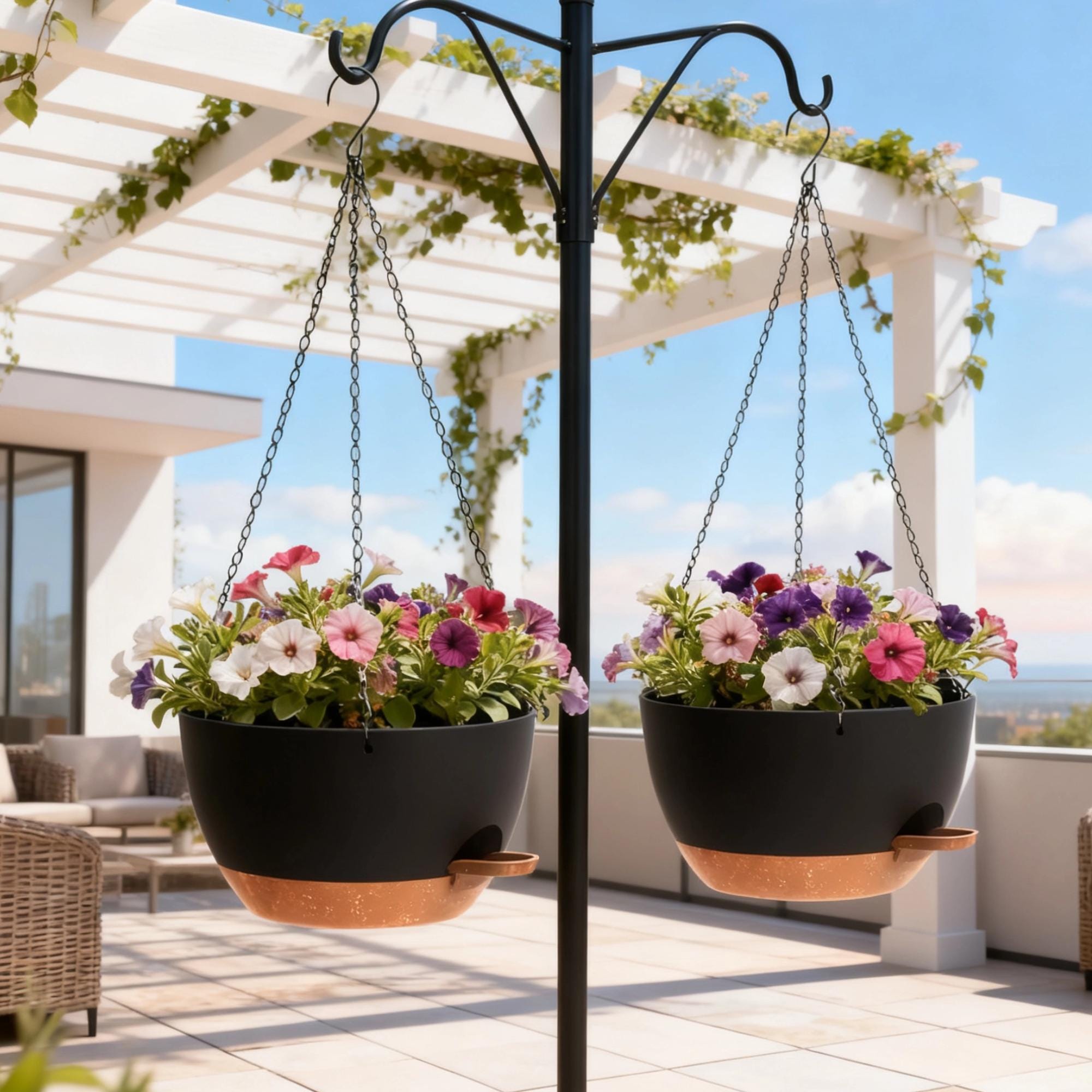 Self Watering Hanging Planter - Etsy