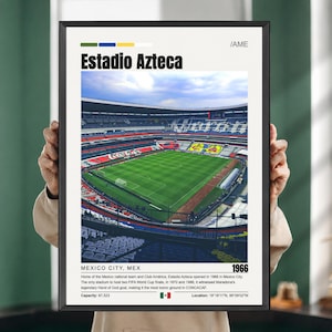 Estadio Azteca Poster, Club America Poster Print, Football Stadium Poster, Liga MX Soccer Art, Sports Poster, Soccer Fan Gift Print, Digital