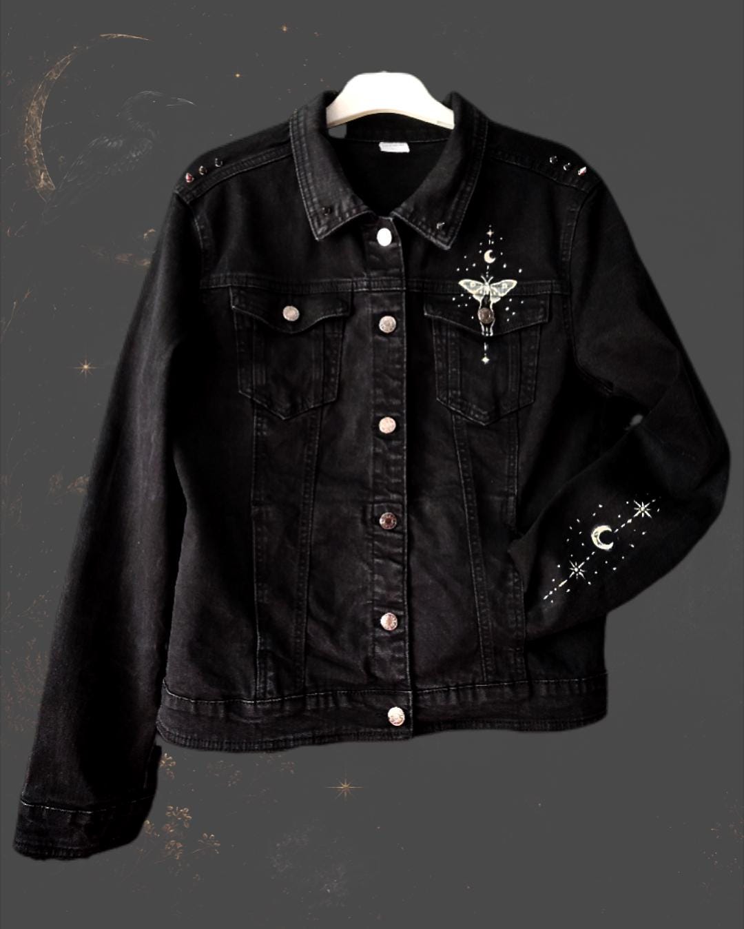 Gothic Denim Jacket - Etsy Canada
