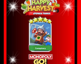 Monopoly_Go - New Album - Happy Harvest - Conspiracy - Stickers 5 Stars - Fast Delivery