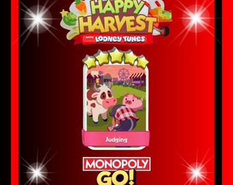 Monopoly_Go - New Album - Happy Harvest - Judging - Stickers 5 Stars - Fast Delivery