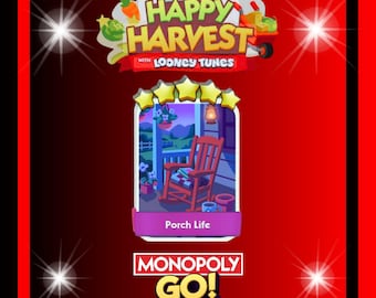 Monopoly_Go - New Album - Happy Harvest - Porch Life - Stickers 5 Stars - Fast Delivery