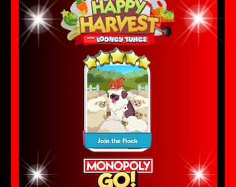 Monopoly_Go - New Album - Happy Harvest - Join the Flock - Stickers 5 Stars - Fast Delivery