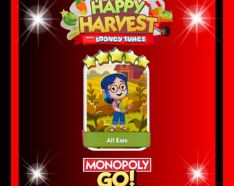 Monopoly_Go - New Album - Happy Harvest - All Ears - Stickers 5 Stars - Fast Delivery