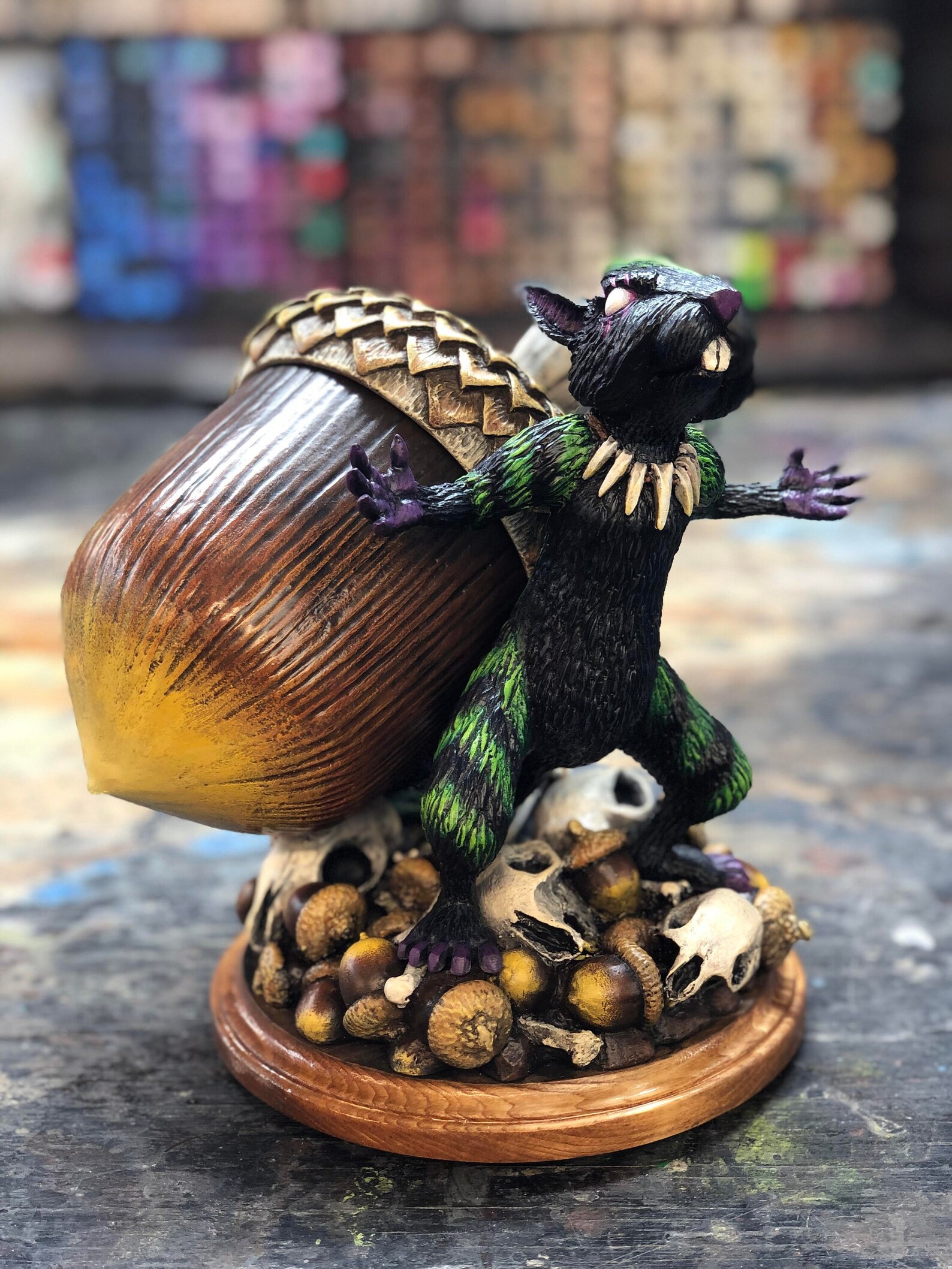 Chatterfang and Acorn Deck Box MADE TO ORDER Etsy Australia