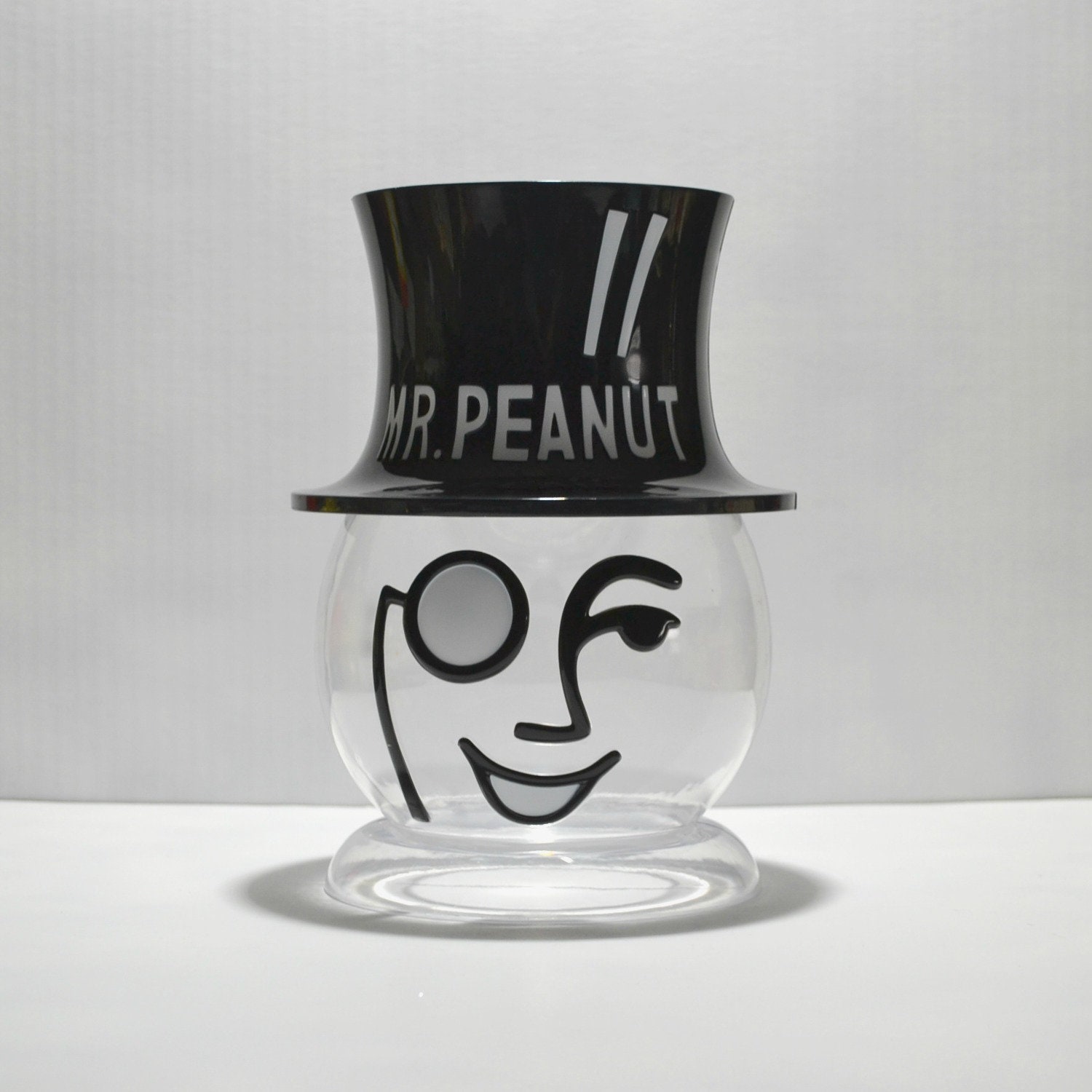 人気ブラドン Peanut Mr Vintage Clear Counter Container Head Plastic その他