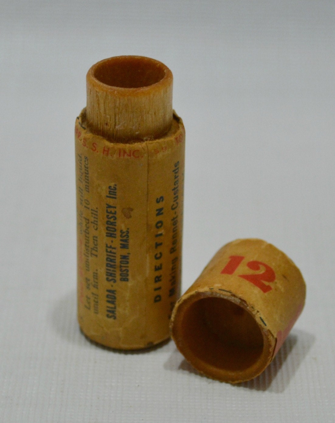 Vintage Wooden Junket Tablets Container Collectible Etsy