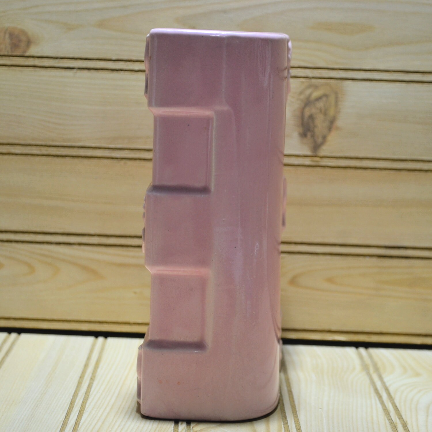 Vintage Mid Century Pink Pottery Vase Art Decor MCM Planter Collectible ...