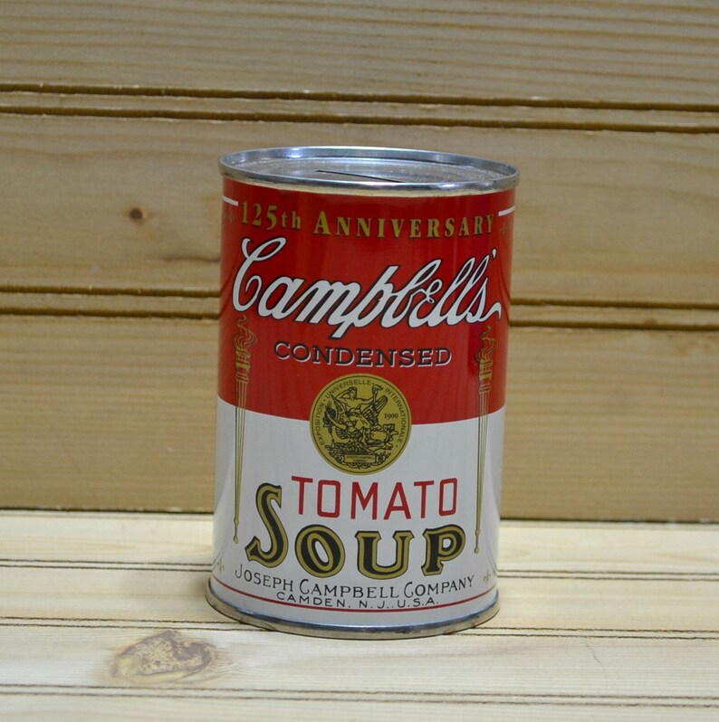 Tomato Soup Tin Can Coin Bank Tomato Soup Pop Art Pillowcase in 2020