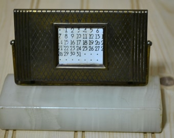 1940-1990 SLYDIT Vintage 50 Year Brass Sliding Calendar - Etsy