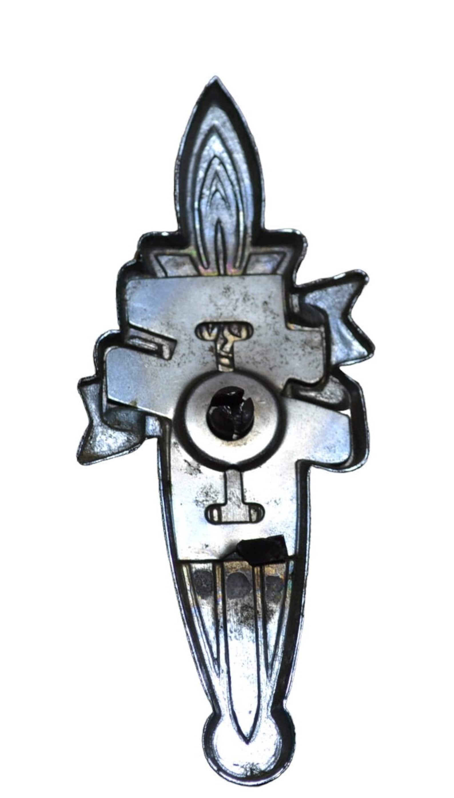 Vintage Gas Refrigerator Emblem Green Metal Old Servel Etsy