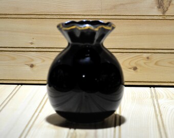 【VINTAGE】 NEMADU POTTERY 陶器　花器 Vintage Nemadji Pottery Vase Orange Marble/ ヴィンテージ