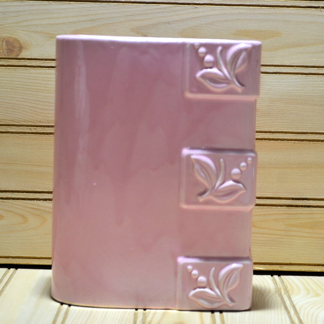 Vintage Mid Century Pink Pottery Vase Art Decor MCM Planter Collectible ...