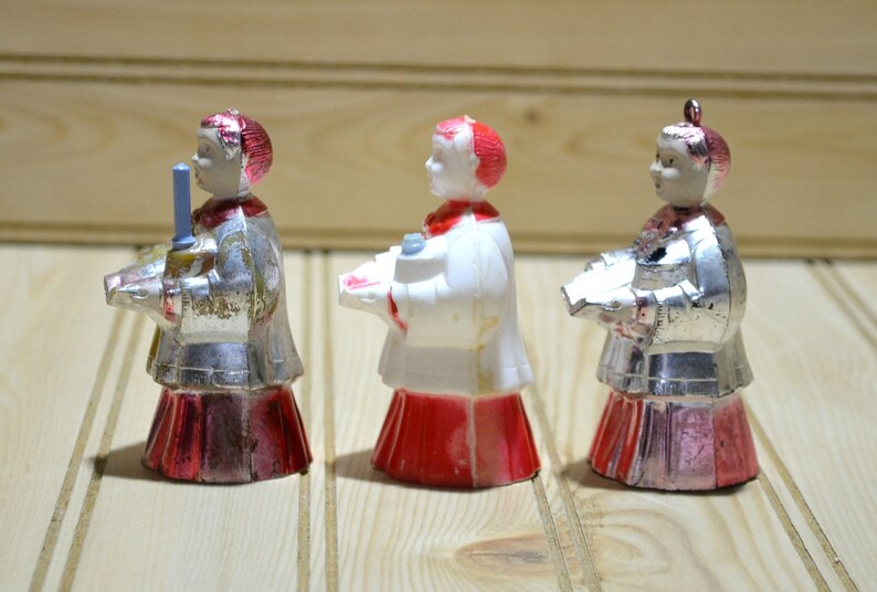 Vintage Christmas Choir Boy Ornament Holiday Decoration Hard Etsy
