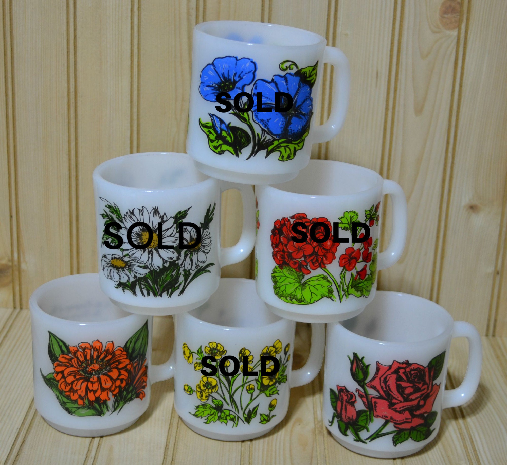 Flower Glass Cup Set - HGHOM