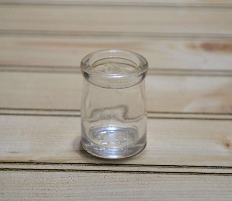 Vintage Mini Restaurant Glass Creamer Jars Bottle Dairy Etsy
