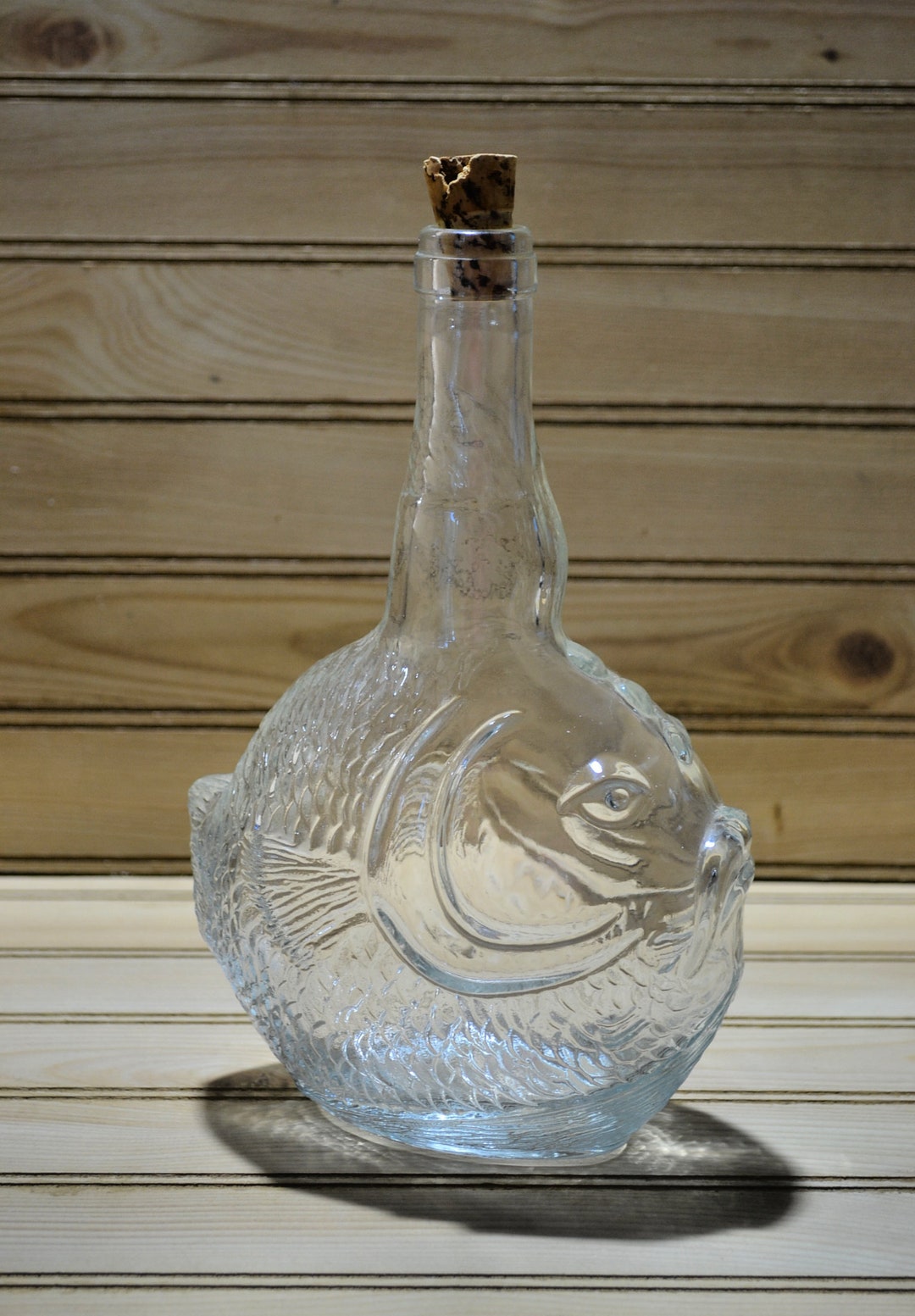 Vintage Puffer Fish Glass Bottle Decanter Vetreria Etrusca Etsy
