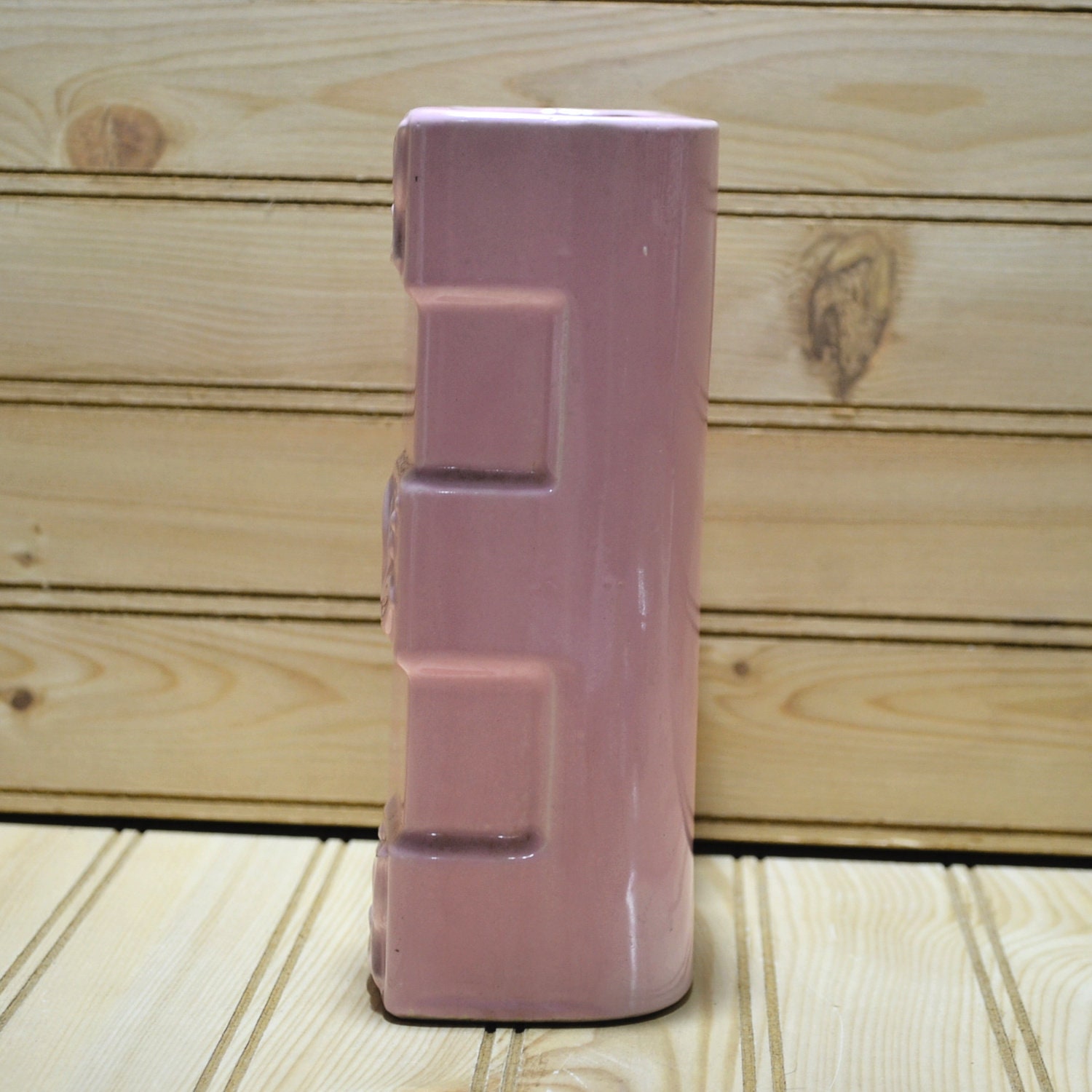 Vintage Mid Century Pink Pottery Vase Art Decor MCM Planter Collectible ...