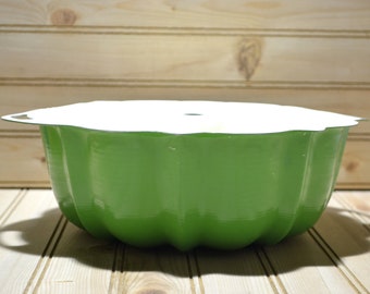 Vintage Nordic Ware Bundt Pan Green Baking Cake Made in USA