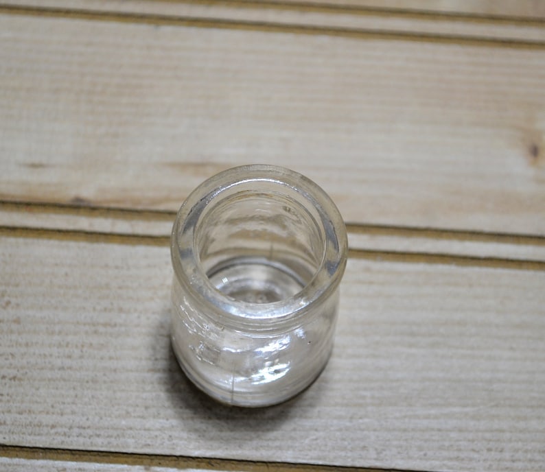 Vintage Mini Restaurant Glass Creamer Jars Bottle Dairy Etsy