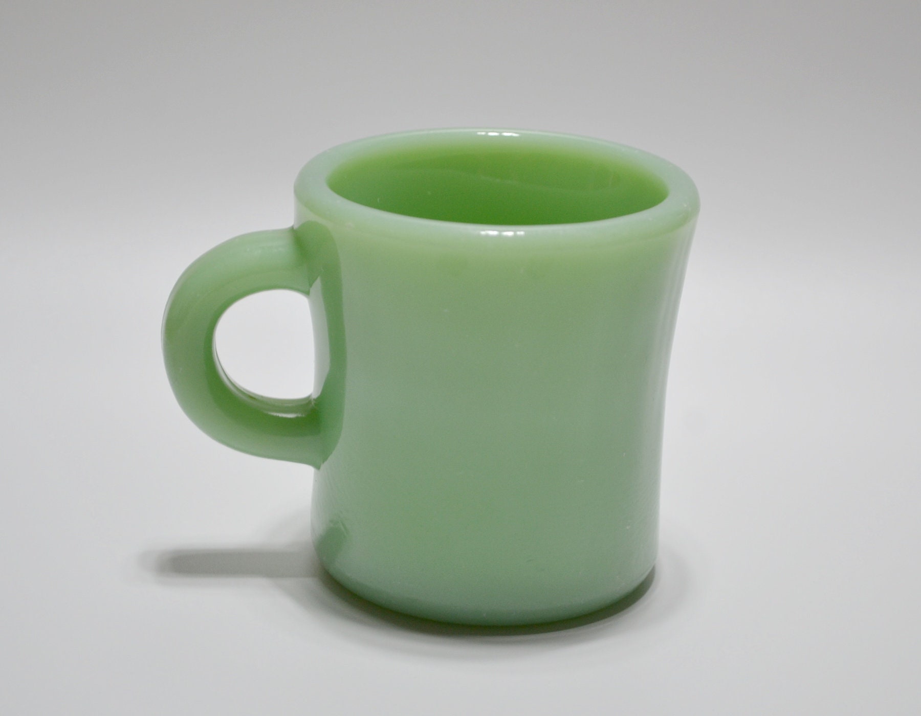 Vintage Fire King Jadeite Extra Heavy Restaurant Mug Oven Ware C 