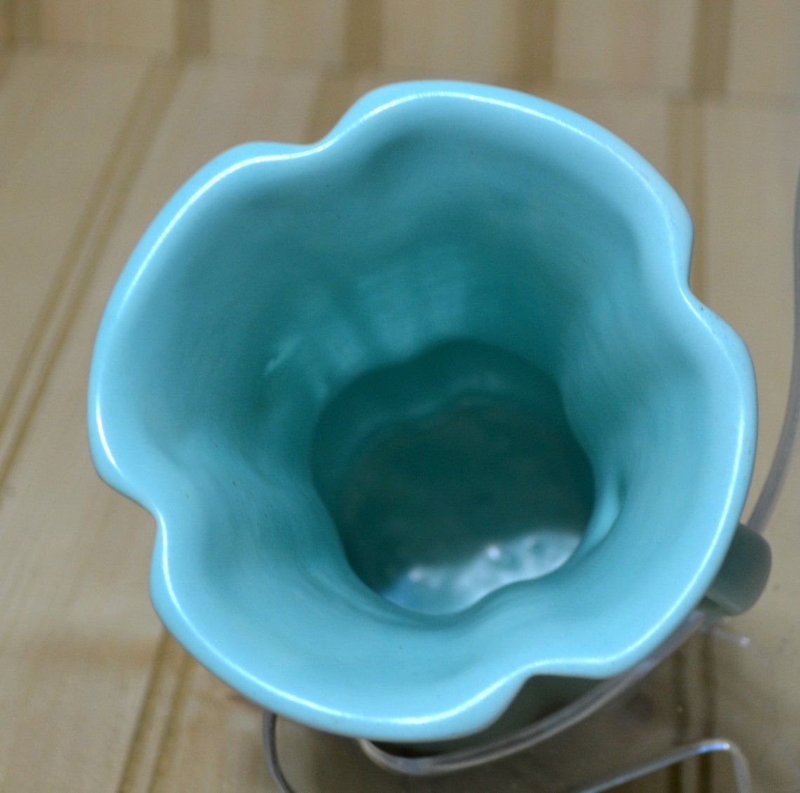 Vintage Aqua Sea Green Vase Pottery Matte Finish Art Deco Home - Etsy