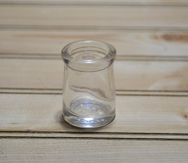 Vintage Mini Restaurant Glass Creamer Jars Bottle Dairy Etsy