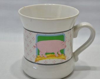 Vintage Vandor Country Pig Mug Farm FFA Decor