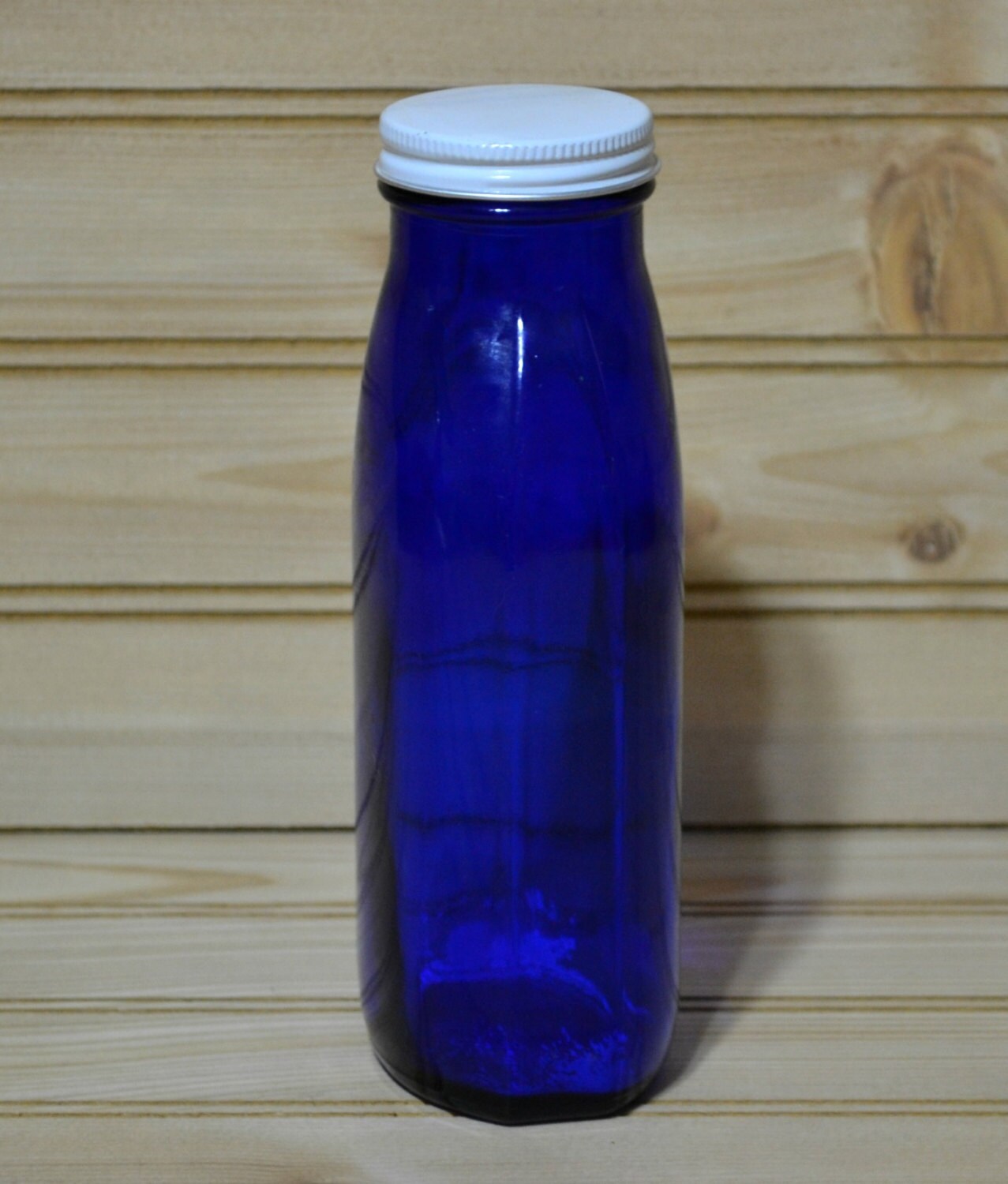 thumbnail image 2 of Cobalt Blue Glass Bottles With Silver Aluminum Cap – Bulk Wholesale – 10ml To 100ml 2 of 5