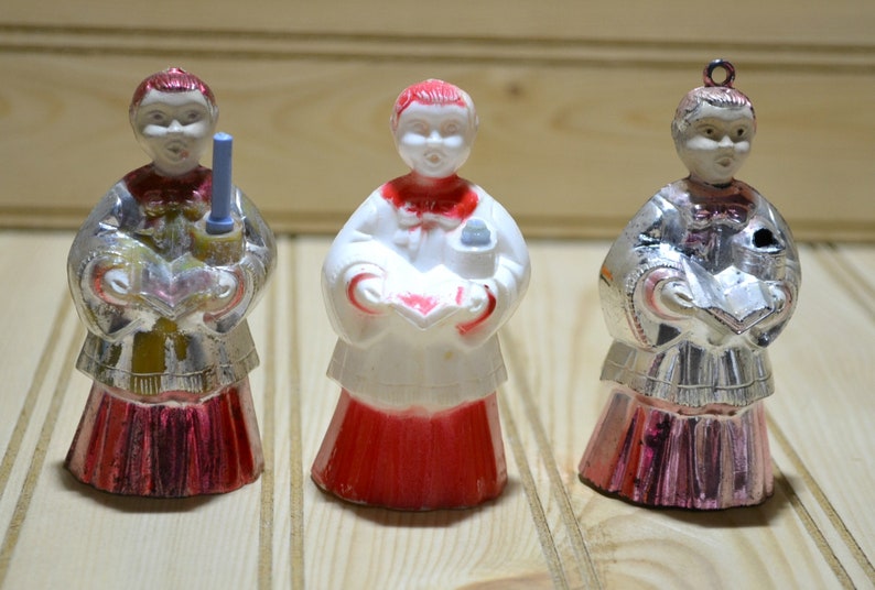 Vintage Christmas Choir Boy Ornament Holiday Decoration Hard Etsy