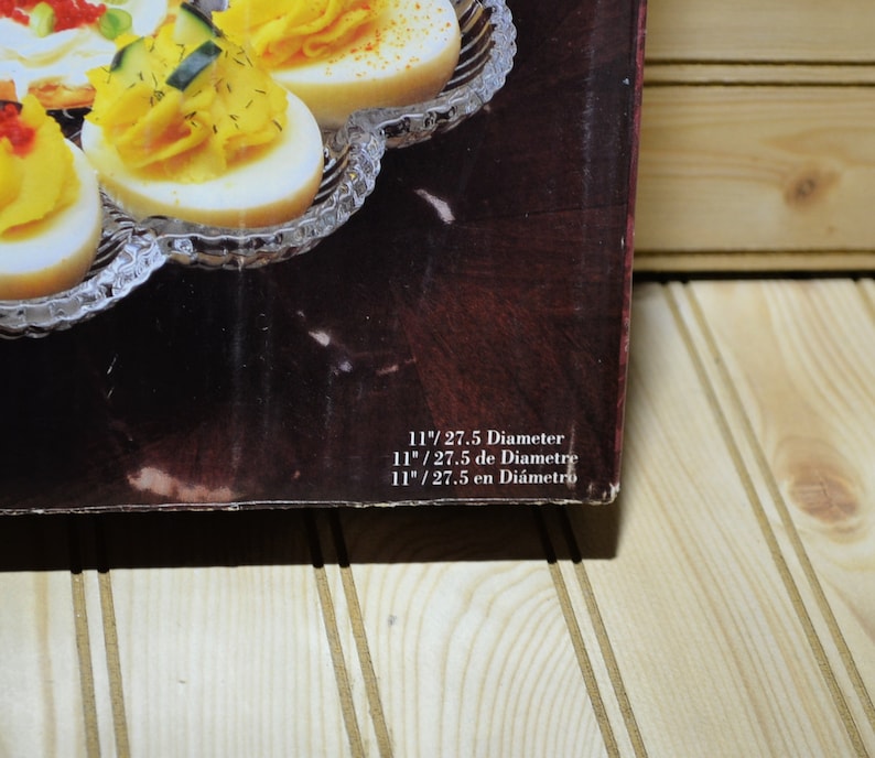 Vintage Clear Glass Deviled Egg Plate Made in USA 1980s Indiana Glass