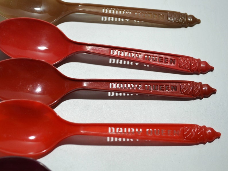 Vintage Dairy Queen TasteeFreeze Plastic Spoons Old Etsy