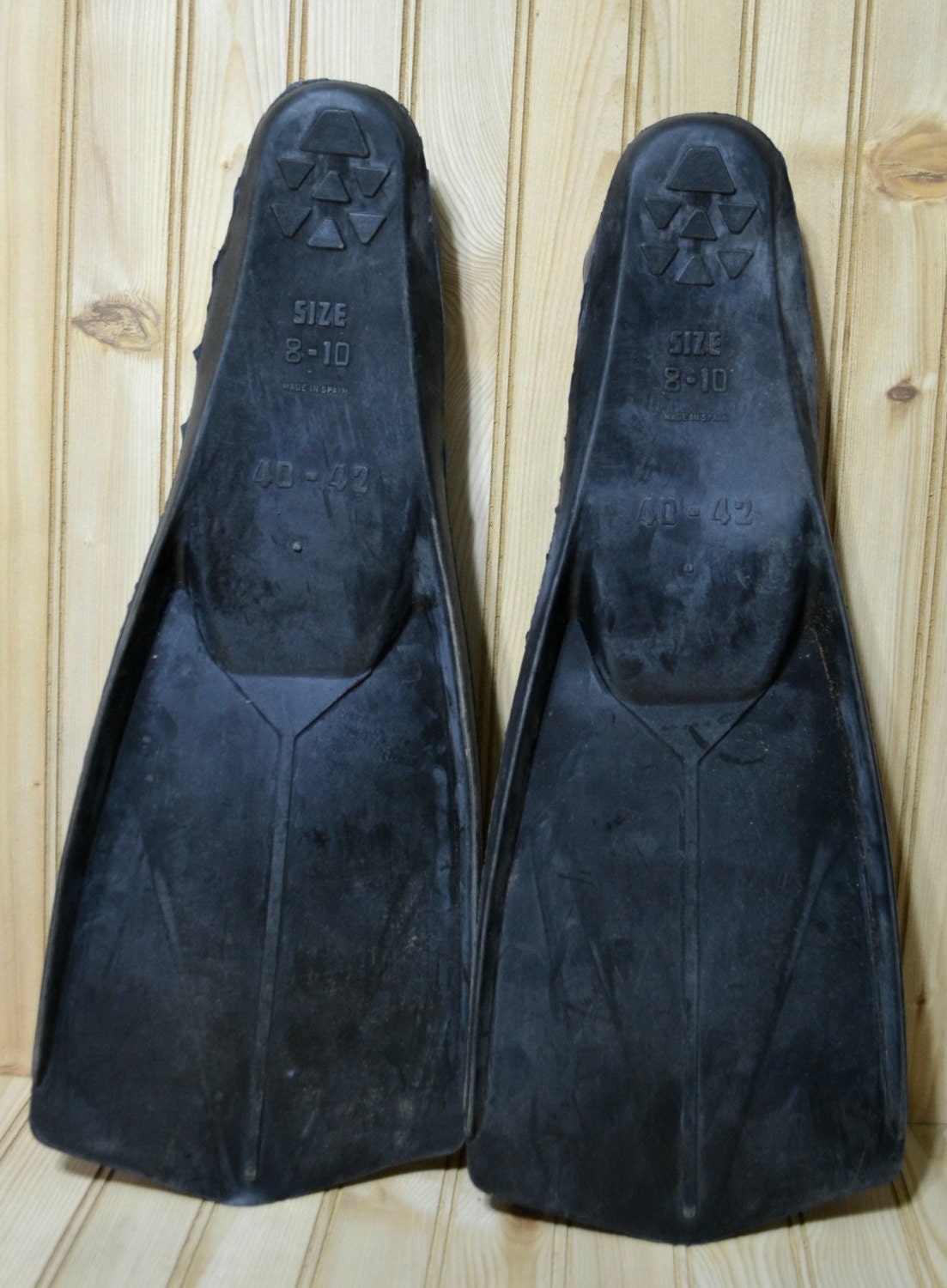 Vintage Swim Fins Flippers Cuda Trident Made in Spain Safari - Etsy