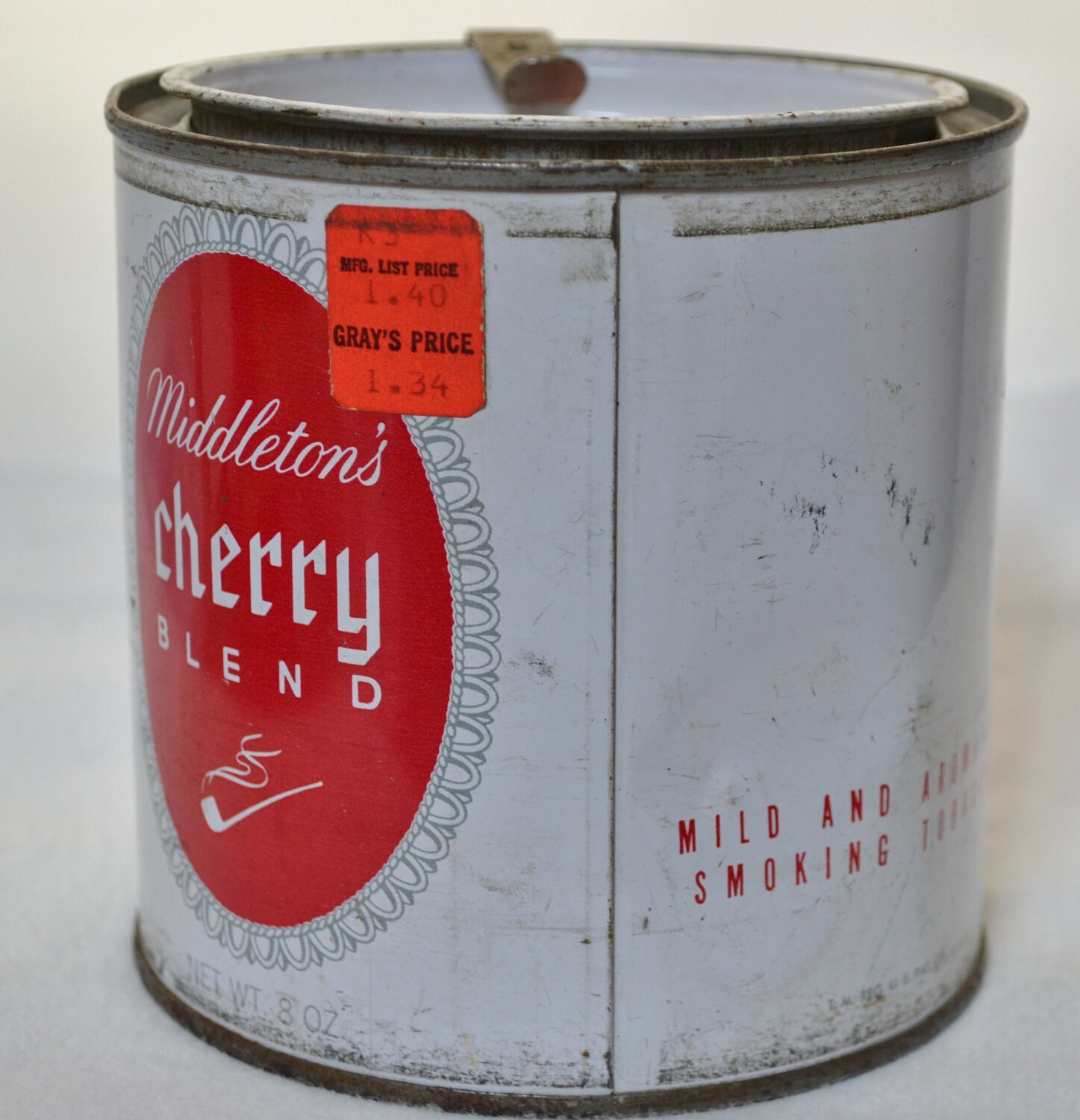 Vintage Middleton's Cherry Blend Tobacco Tin Etsy