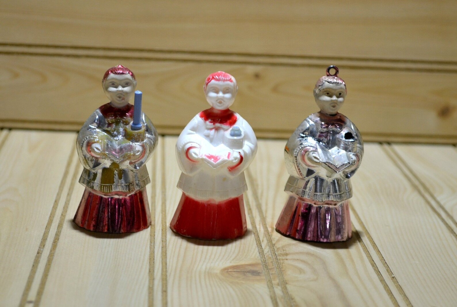 Vintage Christmas Choir Boy Ornament Holiday Decoration Hard Etsy