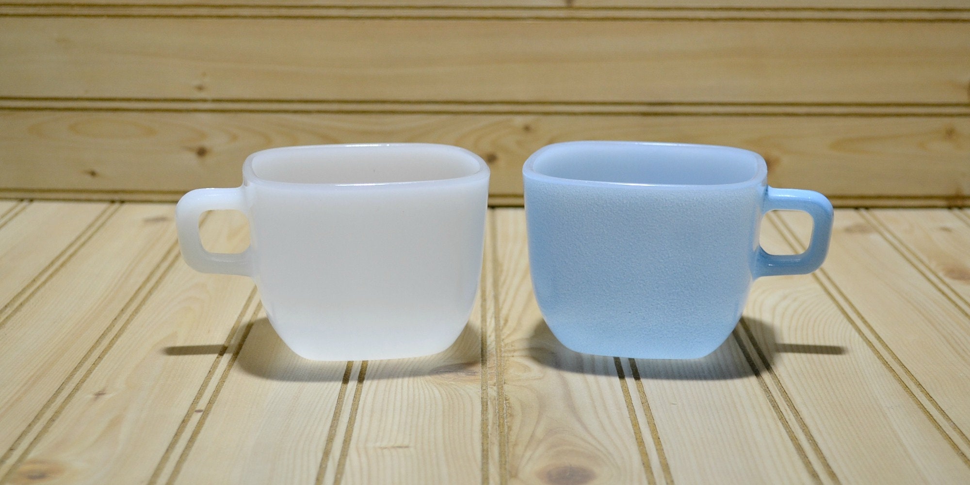 Glasbake Square Mugs - Etsy