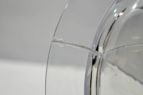 Vintage Mr Peanut Clear Plastic Head Container Counter