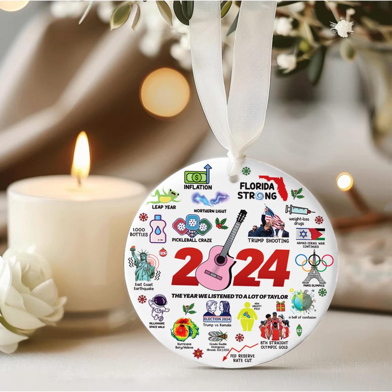 Major Notable Events 2024 Christmas Ornament, Presidential Election