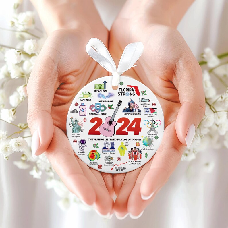 Major Notable Events 2024 Christmas Ornament, Presidential Election
