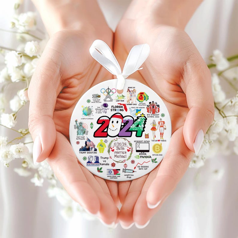 2024 Christmas Ornament, Presidential Election 2024 Ornament, Funny