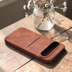 Luxe leren hoes in schapenvachtstijl voor Google Pixel 8 9 10 Pro XL, mat