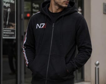 Mass Effect Captain inspiriert Cosplay N7 Hoodie