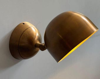 San Jose Vintage Adjustable Brass Picture Light