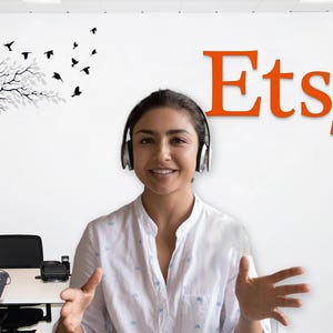 Zoom background with a custom corporate logo - a virtual meeting background bearing your brand.
