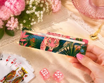 Acrylic Mahjong Line Reader 4 Pack, Mahjong Line Finder Tool, Transparent Mahjong Helper, Preppy Mahjong Game,Mahjong Lover Gift for Women