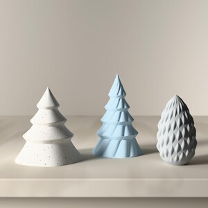 Weihnachtsdeko Set Tannen, Zapfen und Sterne – LED Teelichthalter und Anhänger, 3D-Druck skandinavisch – lifestyle