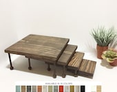 Display Tables Product Displays Nesting Tables Set of 4 Square Wooden Jewelry Displays Platforms Risers Stands